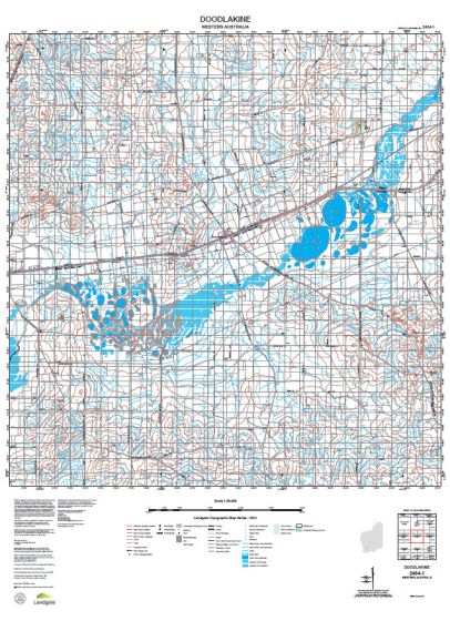 2434-1 Doodlakine Topographic Map by Landgate (2015)