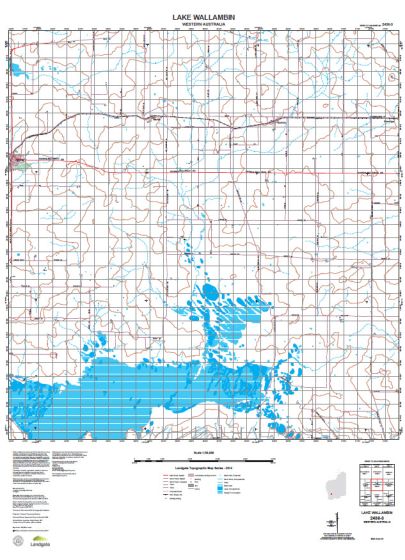 2436-3 Lake Wallambin Topographic Map by Landgate (2015)