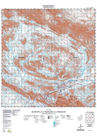 Buy 2451-4 Paraburdoo Topographic Map by Landgate (2015) – The Chart ...