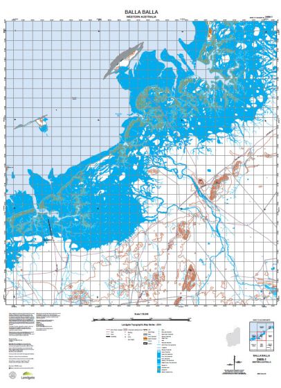 2456-1 Balla Balla Topographic Map by Landgate (2015)