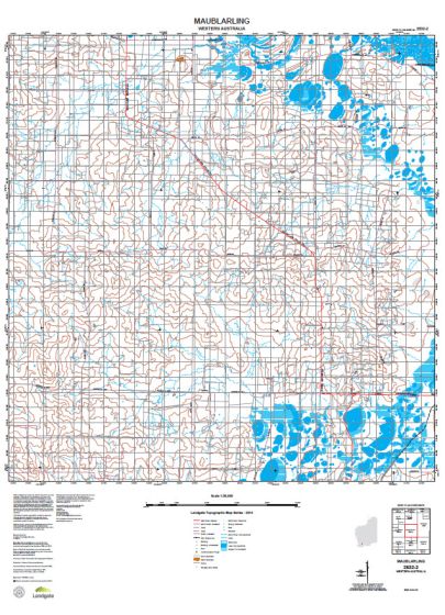 2532-2 Maublarling Topographic Map by Landgate (2015)