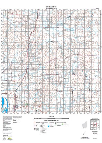 2533-2 Bendering Topographic Map by Landgate (2015)