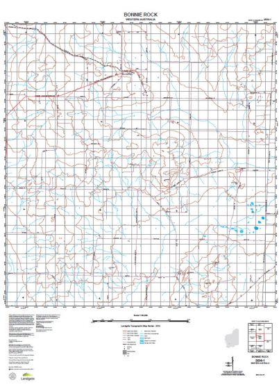 2536-1 Bonnie Rock Topographic Map by Landgate (2015)