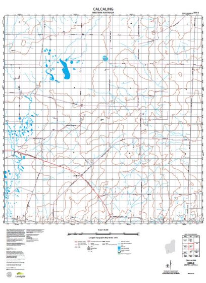 2536-2 Calcaling Topographic Map by Landgate (2015)