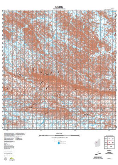 2550-3 Favenc Topographic Map by Landgate (2015)