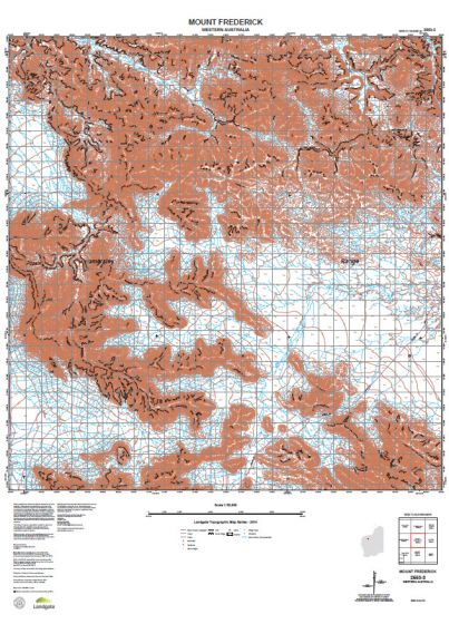 2553-3 Mount Frederick Topographic Map by Landgate (2015)