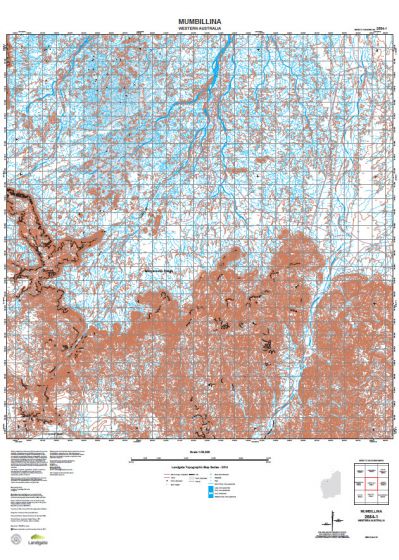 2554-1 Mumbillina Topographic Map by Landgate (2015)