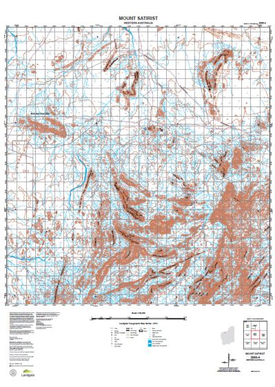 2555-4 Mount Satirist Topographic Map by Landgate (2015)