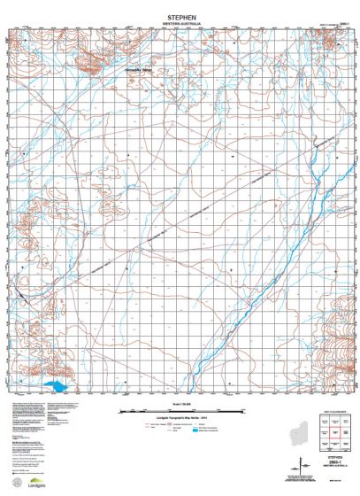 2650-1 Stephen Topographic Map by Landgate (2015)