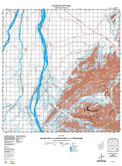 2756-2 Cooke Bluff Hill Topographic Map by Landgate (2015)