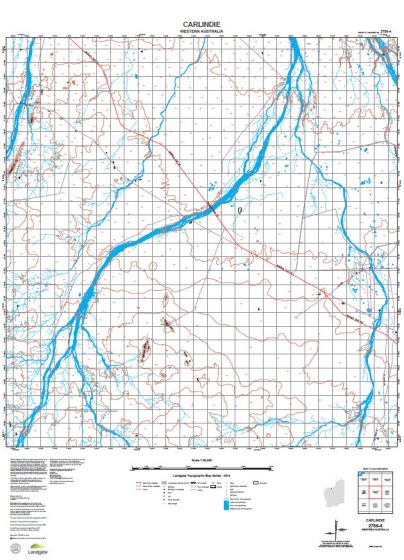 2756-4 Carlindie Topographic Map by Landgate (2015)