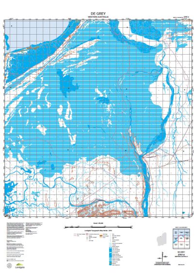 2757-4 De Grey Topographic Map by Landgate (2015)