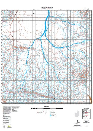 2850-1 Warrawanda Topographic Map by Landgate (2015)