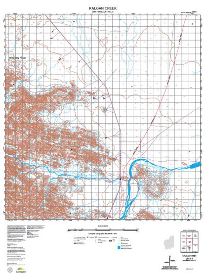 2851-1 Kalgan Creek Topographic Map by Landgate (2015)