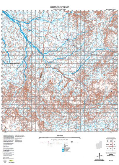 2853-4 Bamboo Springs Topographic Map by Landgate (2015)