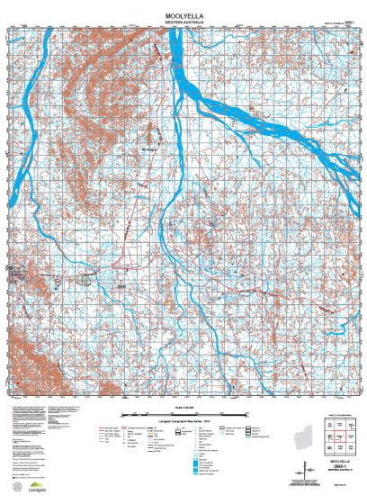 2855-1 Moolyella Topographic Map by Landgate (2015)