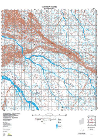 2855-2 Corunna Downs Topographic Map by Landgate (2015)