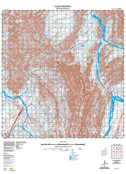 2855-3 Glen Herring Topographic Map by Landgate (2015)