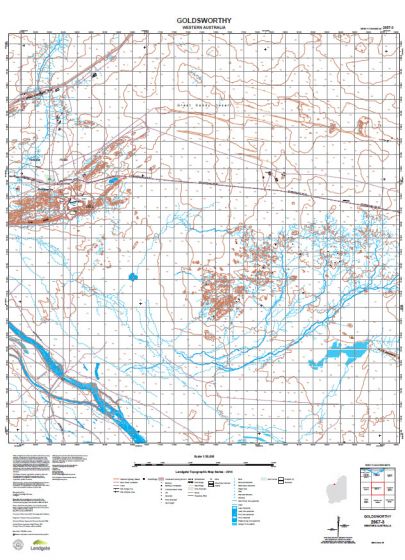2857-3 Goldsworthy Topographic Map by Landgate (2015)