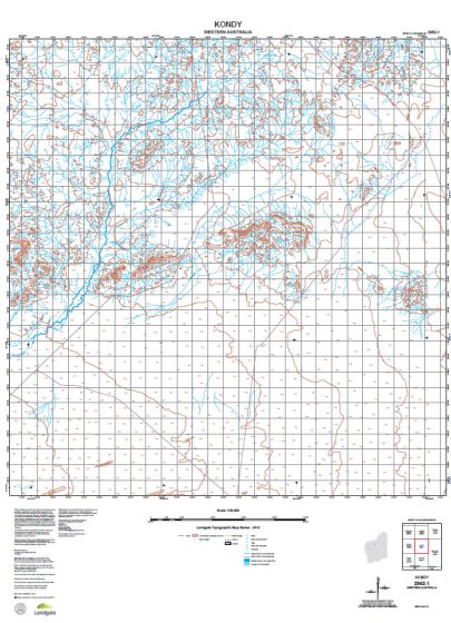 2952-1 Kondy Topographic Map by Landgate (2015)