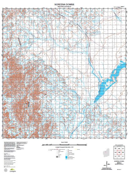 2953-3 Noreena Downs Topographic Map by Landgate (2015)