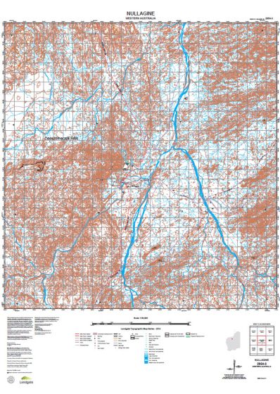 2954-3 Nullagine Topographic Map by Landgate (2015)