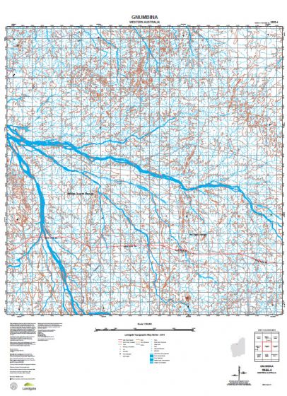 2955-4 Gnumbina Topographic Map by Landgate (2015)
