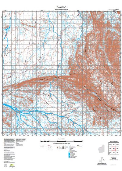 2956-3 Bamboo Topographic Map by Landgate (2015)