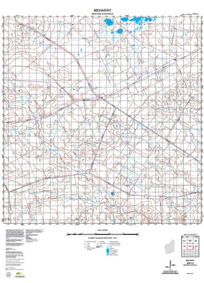 3031-2 Meharry Topographic Map by Landgate (2015)