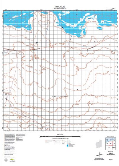 3058-2 Mooglie Topographic Map by Landgate (2015)