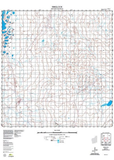 3137-1 Ringlock Topographic Map by Landgate (2015)