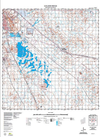 3236-3 Golden Ridge Topographic Map by Landgate (2015)