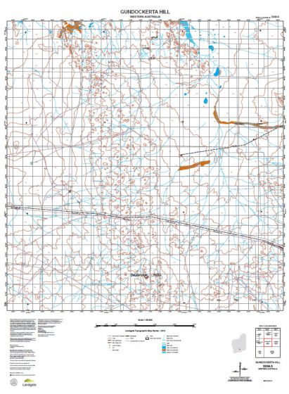 3336-3 Gundockerta Hill Topographic Map by Landgate (2015)