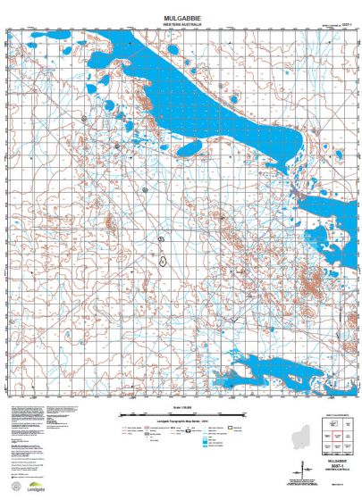 3337-1 Mulgabbie Topographic Map by Landgate (2015)