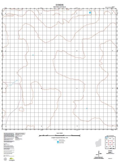 3360-1 Dondis Topographic Map by Landgate (2015)