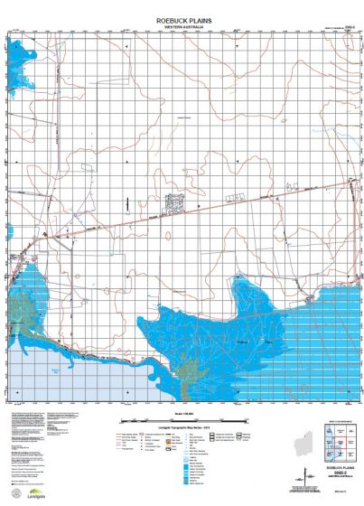 3362-2 Roebuck Plains Topographic Map by Landgate (2015)