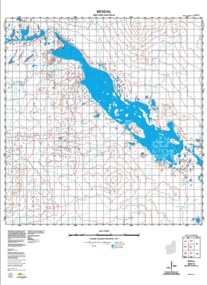 3437-2 Mendal Topographic Map by Landgate (2015)