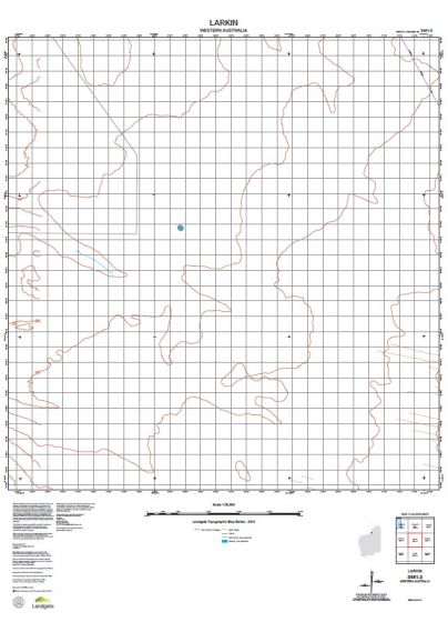 3461-3 Larkin Topographic Map by Landgate (2015)