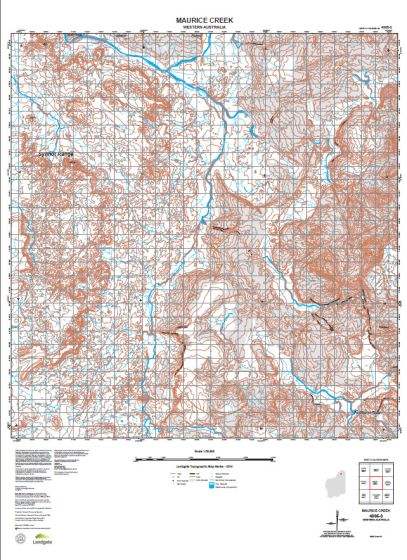 Buy 40653 Maurice Creek Topographic Map by Landgate (2015) The Chart