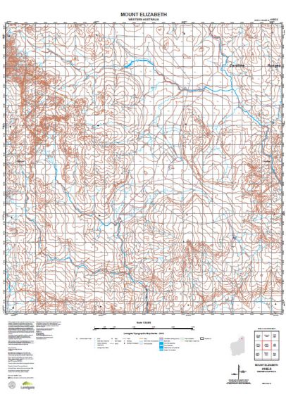 4165-3 Mount Elizabeth Topographic Map by Landgate (2015)