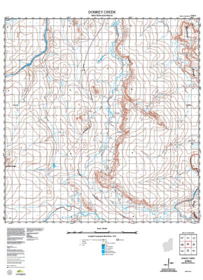 4166-2 Donkey Creek Topographic Map by Landgate (2015)
