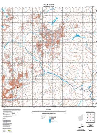 4166-4 Poonjurra Topographic Map by Landgate (2015)