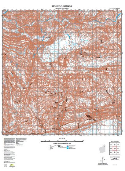 4261-4 Mount Cummings Topographic Map by Landgate (2015)