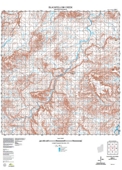 4264-1 Blackfellow Creek Topographic Map by Landgate (2015)