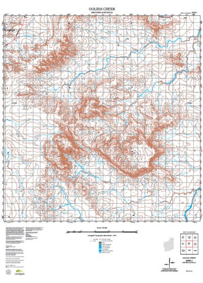 4265-1 Oolrui Creek Topographic Map by Landgate (2015)