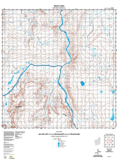 4266-4 Maitland Topographic Map by Landgate (2015)