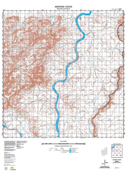 4269-2 Andrew Creek Topographic Map by Landgate (2015)