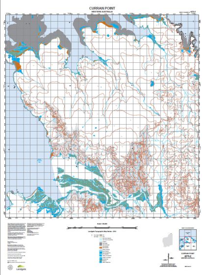 4270-2 Curran Point Topographic Map by Landgate (2015)