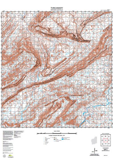 4362-1 Tunganary Topographic Map by Landgate (2015)