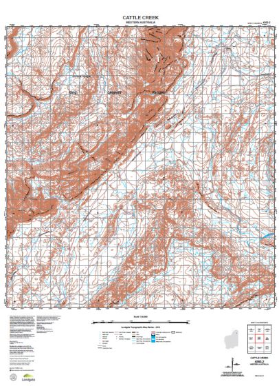 4363-2 Cattle Creek Topographic Map by Landgate (2015)